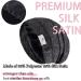 Silk Lined Slouchy Bonnet Sleep Cap for Women - Stay On Beanie Hat for Night Sleeping - Black Pink - Buy Online on GoSupps.com