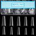 Clear Coffin Nails Tips - INFELING Nail Tips for Acrylic Nails Professional, 500pcs Half Cover Ballerina French Nail Tips with Box, False Fake Nail Tips for Nail Salons Home, 10 Sizes A-Coffin Nail Tips Clear