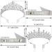 4pcs Silver Tiara Crowns for Women Birthday - Princess Queen Crown & Birthday Girl Sash for Bridal Cosplay and Wedding Hair Accessories - Buy Online on GoSupps.com