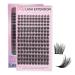 Cluster Eyelash Extensions 165 PCS Cluster Lashes Wispy DIY Individual Lashes Cluster Super Thin Band Eyelash Clusters Soft Mink False Eyelashes Mixed Tray(C-8-16mix)