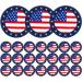 Shakven 4th of July Paper Plates | Independence Day Paper Plates Kit | Independence Day & Tableware Decorations Red White Blue Paper Plates 24 9-inch Plates - Buy Online on GoSupps.com