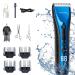 Barberboss Professional Men s Hair Trimmer Rechargeable Shaver Men & Boys Beard Trimmer Three Speed Adjustment Cordless Hair Clipper Waterproof Design Ultimate All-in-One Men's Grooming Kit
