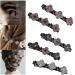 Hair clip with crystal flower 5 pieces of colibri hair clip with 3 clips braided hair clip for women women girl duck beak rhinestone dual layer hair clip four -leaved cloverleaf