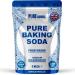 Pure Baking Soda 1KG VEGAN 100% Sodium Bicarbonate of Soda Food Grade | Baking Soda for Cooking & Drinking & Cleaning | Aluminium Free | BPA Free | Raising Agent