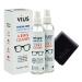 Lens Cleaner  vius Premium Lens Cleaner Spray for Eyeglasses, Cameras, and Other Lenses - Gently Cleans Fingerprints, Dust, Oil (8oz 2-Pack)