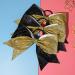 DEEKA 12 PCS 8 Large Glitter Cheer Bows - Black/Gold - Handmade for Cheerleader Girls and Sports - Ponytail Holder - Pack of 12 - Buy Online on GoSupps.com