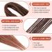 Handmade Ombre Reddish Brown Dreadlocks - No Lifting 60cm Double Ended Extensions 10 Strands Thick 0.6cm Crochet Hair for Women - Buy Online on GoSupps.com
