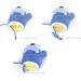 Cute Fox Knitting Winter Gloves for Toddler Kids | Thermal Plush Lining | Blue | 1-3 Yrs - Buy Online on GoSupps.com