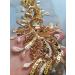 Handmade Gold Glass Beads Applique for Evening Dress - Luxury Beading Lace Fabric Patch - Buy Online on GoSupps.com