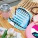 Javenproeqt Women's Bandages Organizer - Reusable First Period Pocket - 17x17x12 cm - Avocados on Marine Stripes - International Shipping Available - Buy Online on GoSupps.com