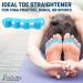 Universal Size 3 Pairs Toe Separators - Toe Spacers for Overlapping Toes, Bunions, and Tightness Relief - Blue - Buy Online on GoSupps.com
