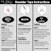 FlexU Kinesiology Tape - Ultra-Wide 3 or 4 Pre-Cut Y Shape Tape for Lower Back and Shoulder Pain Relief (2 Rolls, Black) - Buy Online on GoSupps.com