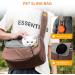 Flovippet Sling for Dogs & Cats - Breathable Dog Carrier Bag for Small Dogs up to 5kg | Soft & Free-Handed Outdoor Travel Bag (Brown) - Buy Online on GoSupps.com