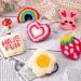 Pllieay 6PCS Punch Needle Coasters Kit - Easy DIY Punch Needle Embroidery Crafts with Adhesive Felt and 6 Patterns - Buy Online on GoSupps.com