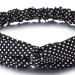 Shop Coolsteelandbeyond Vintage Polka Dot Hair Wrap - Elegant White & Black Turban Headband for All Occasions - Buy Online on GoSupps.com