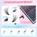 DIY Lash Clusters - 280Pcs Natural Look Waterproof Extensions | 40D-0.07-D Curl Cat Eye Kit with Tweezers | Easy Application for Stunning Lashes - Buy Online on GoSupps.com