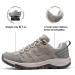 NORTIV 8 Women's Lightweight Hiking Shoes - Size 7.5 Light Grey | Breathable Mesh Outdoor Sneakers for Walking and Work - Buy Online on GoSupps.com