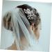 DOITOOL Zinc alloy wedding hair accessories headgear rhinestones flower hair comb the flowers bride hair comb bridal hair side comb Iron sheets wedding hair side comb hair - Buy Online on GoSupps.com