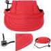 Psop Dog Baseball Cap - Stylish Sun Hat for Dogs with Ear Holes | Red M | Perfect for Pets - Buy Online on GoSupps.com