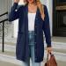Gefomuofe Cardigan Women's Long Cardigan Lightweight Loose Cardigan Long Cardigan Women's Lightweight Loose Casual Cardigan Sun Protection Shirt Holiday Beach Blouse M Navy - Buy Online on GoSupps.com