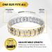 Magnetrx Ultra-Strong Magnetic Tapes for Men - Adjustable Wristband with Size Tool (Silver & Gold) - Shop Internationally! - Buy Online on GoSupps.com