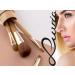 Vegan Brush Set with Container - Luvia Bamboo Makeup Brushes 4 Real Bamboo Brushes Gold Accents Ideal Christmas Gift - Buy Online on GoSupps.com