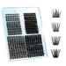 KevKev 320 Pcs Lash Clusters D Curl Eyelash Clusters DIY Lash Extensions Cluster Lashes Wispy and Natural Look Mixed 4 Styles Lashes That Look Like Extensions(320 Pcs D-8-16mix) D-Mix (8-16mm) 4 Mixed Styles