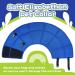 Kuoser Dog Cone Collar Blue M(Size) 28-36cm/11-14.2in - Soft Adjustable Recovery Collar for Dogs After Surgery - Anti-Bite Protection & Quick Healing - Buy Online on GoSupps.com