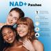 NAD+ Patches | Anti-Aging and Wellness Support | 5X Stronger Formula | NMNH Resveratrol Hyaluronic Acid Coq10 l Premium 8-Hour Time-Release Patch for Enhanced Absorption - Buy Online on GoSupps.com