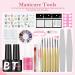 Gel Nail Polish Kit with U V Light Starter Kit 10PC Gel Polish Set Pink Red Glitter Colors with Top Base Coat Nail Art Rhinestone Gel Manicure Kit DIY Nail Art Design for Women - Buy Online on GoSupps.com