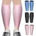 Calf bandage compression calf support 2 Waden compression stockings without foot for women men Calf Sleeves for pain relief recovery during training cycling running (pink m) m pink