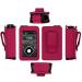 Fitted Leather Case with Screen Protector for Medtronic Minimed Insulin Pump (Minimed 630G / 640G / 650G / 670G / 770G / 780G) (HOT Pink)
