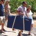 GoSports Canvas Cornhole Carrying Case - PRO Grade 4' x 2' Regulation Size - Navy Blue, Gray, or Natural Canvas - Buy Online on GoSupps.com