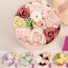 Buy Soap Rose Flower Gift Box - Floral Scented Bath Soap for Birthdays Weddings & Valentine's Day - Buy Online on GoSupps.com