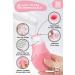 Silicone Travel Bottles Set with Face Scrubber - Leakproof, TSA Approved, BPA Free - Light Pink - Buy Online on GoSupps.com