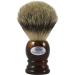 Hans Baier Exclusive Shaving Brush Real Silvertip Badger Hair - Handle Havana Brown Size 2 61 g Size 2 Havana Brown