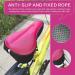 Kids Gel Bike Seat Cushion Cover | Memory Foam Child Seat Cover 9x6 | Breathable & Water Resistant | Pink - Buy Online on GoSupps.com