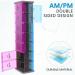 Extra Large Pill Organizer - XXL Weekly Pill Box with AM/PM Compartments for Vitamins & Supplements - Jumbo Medicine Organizer in Blue/Purple - 7 Day Big Pill Case - Buy Online on GoSupps.com