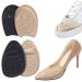 PAR Half Insoles Shoe Inserts Forefoot Insert Non-Slip Sole Cushion Reduce PADJVG-064 (Round Beige) Round Beige