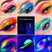 Neon Eyeshadow Palette 54 Colors Highly Pigmented Matte Shimmer Glitter Vibrant Blacklight Makeup Palettes Glow in the Dark Makeup Blendable Waterproof Rainbow Uv Hypoallergenic Makeup Pallet - Buy Online on GoSupps.com