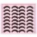 Winifred 16 Pairs Russian Strip Natural Wispy False Eyelashes - Cat Eye D Curl Soft Volume Lashes Pack for Reusable Fluffy Look - Buy Online on GoSupps.com