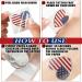Patriotic Temporary Tattoos - 120 Metallic 4th of July Stickers for Men & Women - American Flag Red White Blue Decor - USA Independence Day Party Favors - Buy Online on GoSupps.com