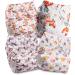 Littles and Bloomz Baby Reusable Pocket Nappy Cloth Diaper Standard Popper 4 Nappies FLP2-0405