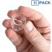 Door Jack Buffer 10 Pack - Transparent 18mm - Protect Walls & Handles | Elastic Wall Stop for Round & Square Doors - Buy Online on GoSupps.com