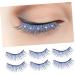 HONMEET 5 Pairs Cosplay Lashes Fake Eyelashes Reusable Black Eyelashes Rhinestone Eyelashes Natural False Eyelashes Soft Light Fake Lash Segmented False Eyelashes 5d False Eyelashes Fiber - Buy Online on GoSupps.com