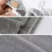 Kinhwa Bamboo Microfiber Hair Turban Towel - Quick Drying Super Absorbent Soft 3-Pack (Gray Waffle Stripes) - Perfect for All Hair Types - 25x65cm - Buy Online on GoSupps.com