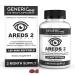 AREDS 2 SoftGels 500 mg Vitamin C 400 IU Vitamin E 10 mg Lutein 2 mg Zeaxanthin 80 mg Zinc 2 mg Copper - Supports Eye Health - 120 Mini SoftGels (Two Month Supply) 120 Count (Pack of 1)