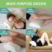 Cushy Form Half Moon Bolster Pillow - 20.5 x 8 x 4.5 Inches Memory Foam Cushion for Lumbar, Leg, Stomach, Back, and Side Sleepers - Roll Pillow for Neck and Back Support with Washable Cover - Buy Online on GoSupps.com