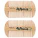 Lot de 2 Peignes en Bambou Dense Double Face Antipelliculaire Peigne Portable Dents Fines pour Soins Capillaires et Massage du Cuir Chevelu Usage Domestique et Gar on et