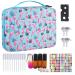 PAIYULE Essential Oils Storage Hold 70 Bottles - Carrying Hard shell Organizer Case for Artnaturals/for Young Living/for Radha/for Doterra Aromatherapy Essential Oils 5ml 10ml 15ml - Flamingo